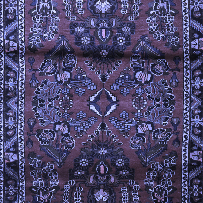 Machine Washable Persian Blue Traditional Rug, wshtr1839blu