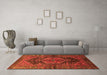 Machine Washable Persian Orange Traditional Area Rugs in a Living Room, wshtr183org