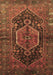 Machine Washable Persian Brown Traditional Rug, wshtr183brn