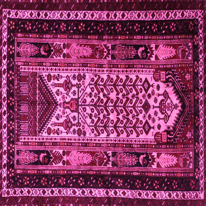 Square Persian Pink Traditional Rug, tr1840pnk