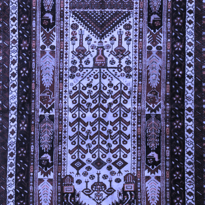 Machine Washable Persian Blue Traditional Rug, wshtr1840blu
