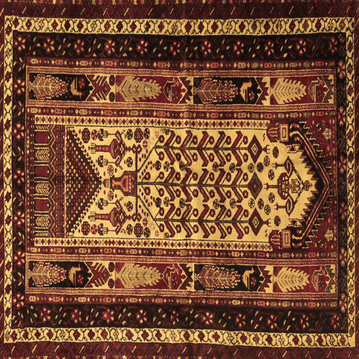 Square Machine Washable Persian Brown Traditional Rug, wshtr1840brn