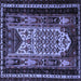Square Persian Blue Traditional Rug, tr1840blu