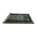 Sideview of Machine Washable Persian Light Blue Traditional Rug, wshtr1840lblu