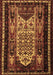 Machine Washable Persian Brown Traditional Rug, wshtr1840brn