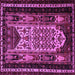 Square Machine Washable Persian Purple Traditional Area Rugs, wshtr1840pur