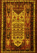 Machine Washable Persian Yellow Traditional Rug, wshtr1840yw