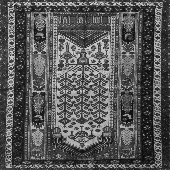 Serging Thickness of Persian Gray Traditional Rug, tr1840gry