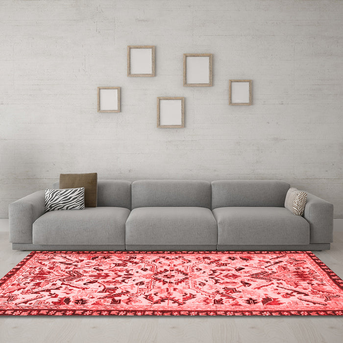Traditional Red Washable Rugs