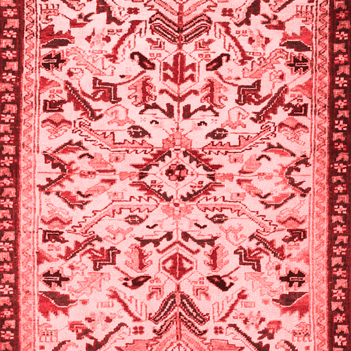 Machine Washable Animal Red Traditional Rug, wshtr1841red