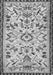 Serging Thickness of Machine Washable Animal Gray Traditional Rug, wshtr1841gry