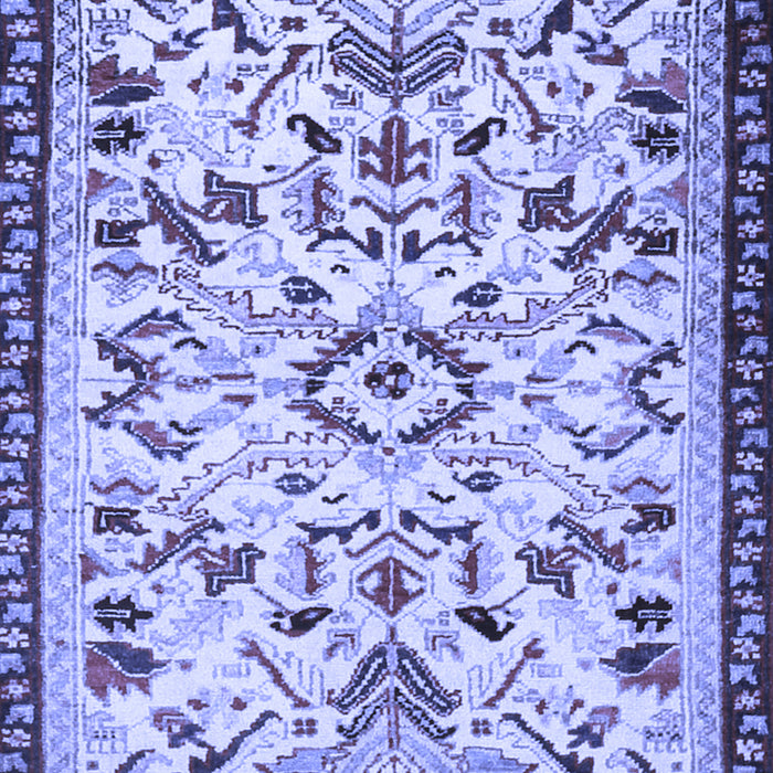 Machine Washable Animal Blue Traditional Rug, wshtr1841blu