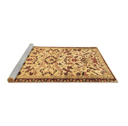 Sideview of Machine Washable Animal Brown Traditional Rug, wshtr1841brn