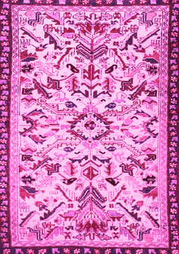 Animal Pink Traditional Rug, tr1841pnk