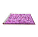 Sideview of Machine Washable Animal Purple Traditional Area Rugs, wshtr1841pur