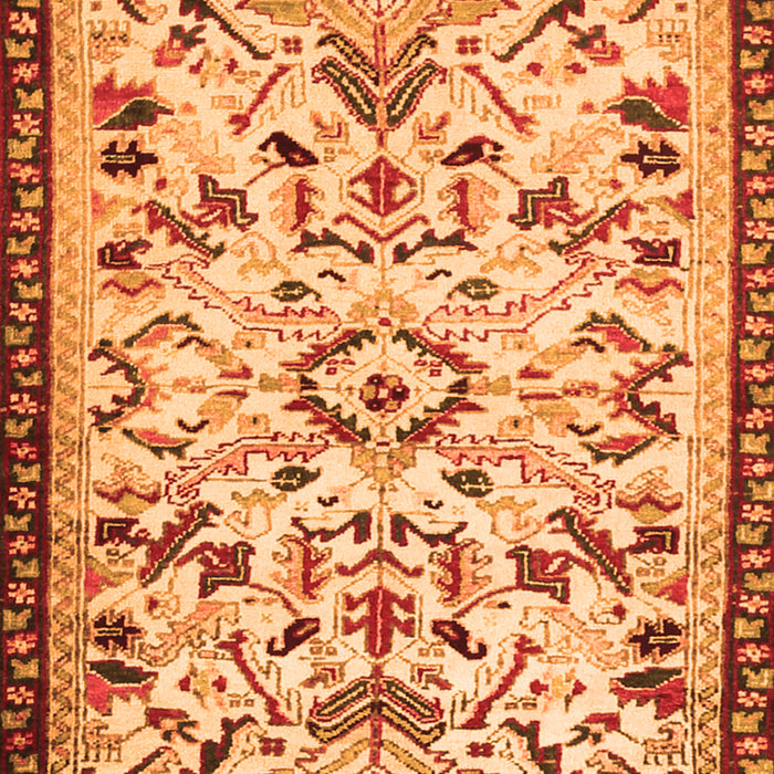 Animal Orange Traditional Rug, tr1841org