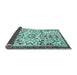 Sideview of Animal Light Blue Traditional Rug, tr1841lblu