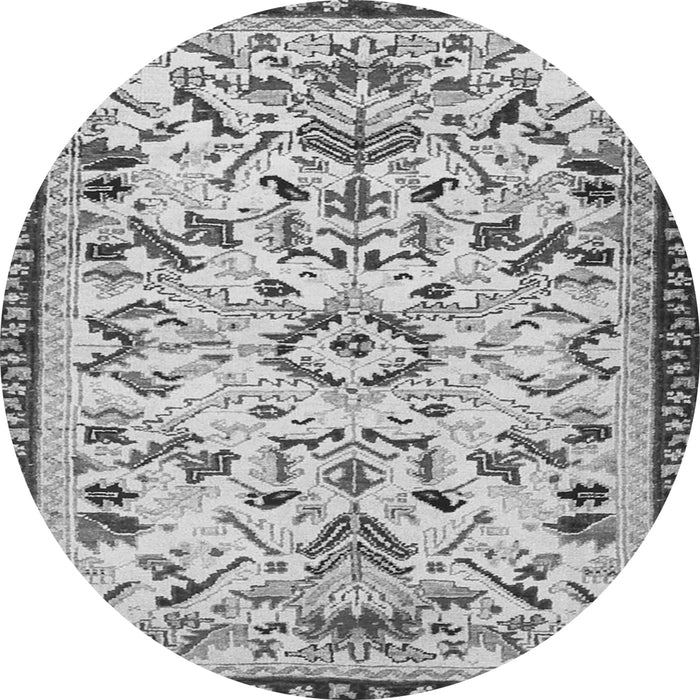 Square Animal Gray Traditional Rug, tr1841gry