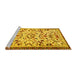 Sideview of Machine Washable Animal Yellow Traditional Rug, wshtr1841yw