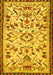 Machine Washable Animal Yellow Traditional Rug, wshtr1841yw