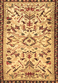 Animal Brown Traditional Rug, tr1841brn