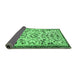 Sideview of Animal Emerald Green Traditional Rug, tr1841emgrn