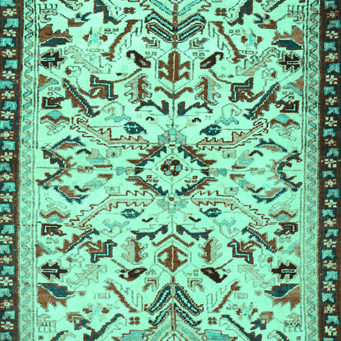 Machine Washable Animal Turquoise Traditional Area Rugs, wshtr1841turq