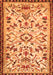Serging Thickness of Machine Washable Animal Orange Traditional Area Rugs, wshtr1841org