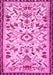 Machine Washable Animal Pink Traditional Rug, wshtr1841pnk