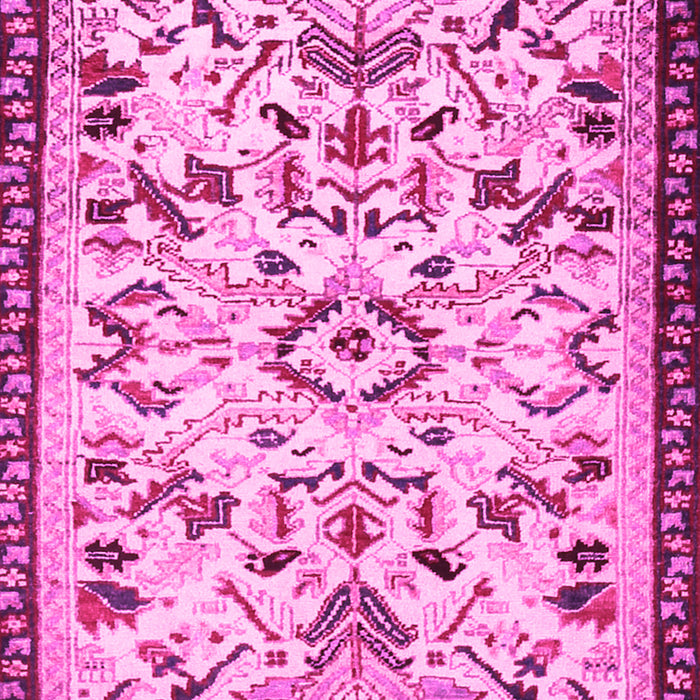 Machine Washable Animal Pink Traditional Rug, wshtr1841pnk