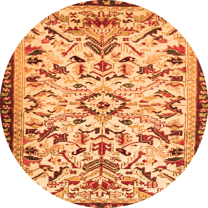 Machine Washable Animal Orange Traditional Area Rugs, wshtr1841org