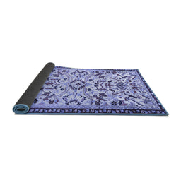 Sideview of Animal Blue Traditional Rug, tr1841blu
