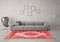 Machine Washable Persian Red Traditional Rug, wshtr1842red