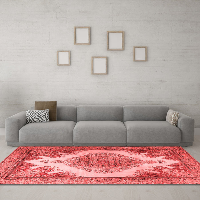 Traditional Red Washable Rugs