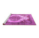 Sideview of Machine Washable Persian Purple Traditional Area Rugs, wshtr1842pur