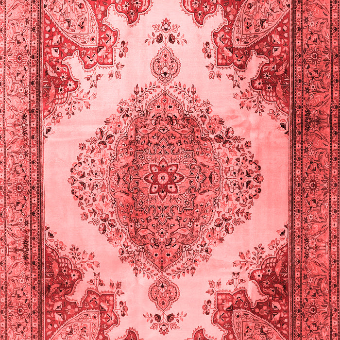 Machine Washable Persian Red Traditional Rug, wshtr1842red