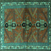 Square Persian Turquoise Traditional Rug, tr1843turq