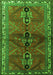 Serging Thickness of Machine Washable Persian Green Traditional Area Rugs, wshtr1843grn