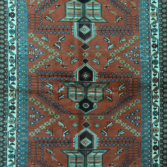 Machine Washable Persian Light Blue Traditional Rug, wshtr1843lblu