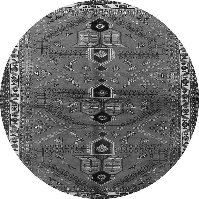 Square Persian Gray Traditional Rug, tr1843gry