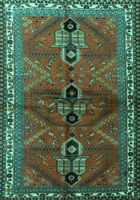 Persian Turquoise Traditional Rug, tr1843turq