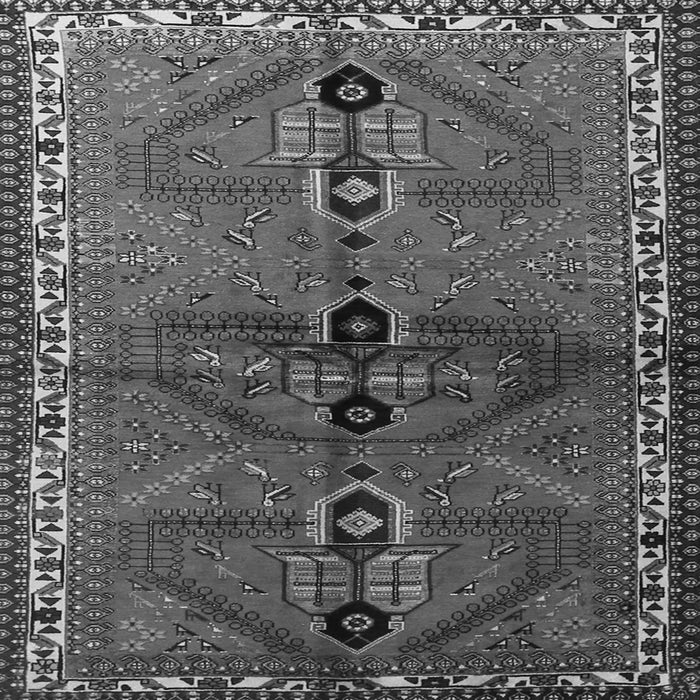 Serging Thickness of Persian Gray Traditional Rug, tr1843gry