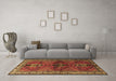 Machine Washable Persian Brown Traditional Rug in a Living Room,, wshtr1843brn