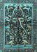 Machine Washable Persian Light Blue Traditional Rug, wshtr1844lblu