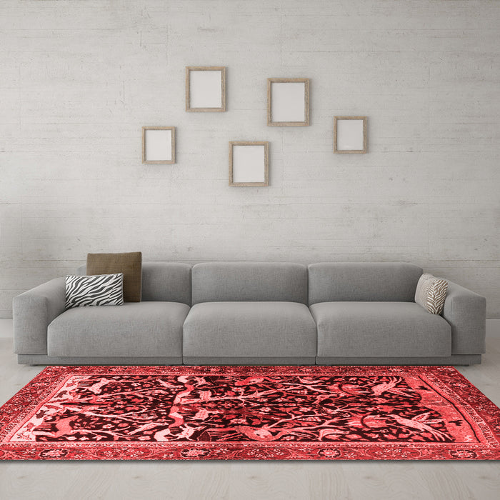 Traditional Red Washable Rugs