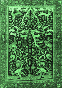 Persian Emerald Green Traditional Rug, tr1844emgrn