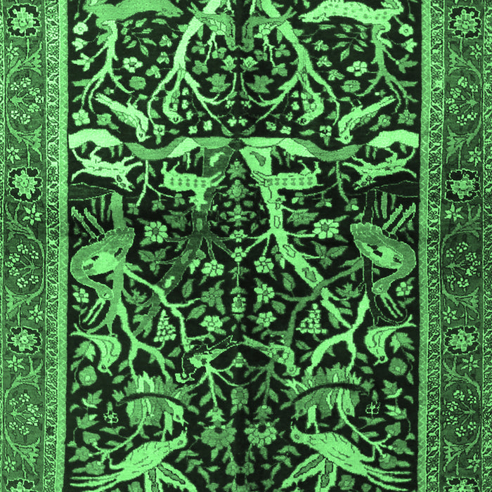 Persian Emerald Green Traditional Rug, tr1844emgrn