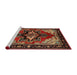 Sideview of Machine Washable Traditional Maroon Red Rug, wshtr1845