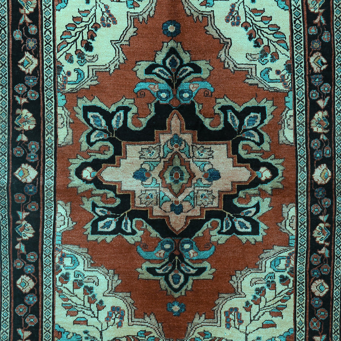 Machine Washable Persian Light Blue Traditional Rug, wshtr1845lblu