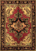 Machine Washable Persian Brown Traditional Rug, wshtr1845brn